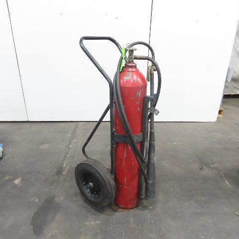 Badger CD50-1 Wheeled Carbon Dioxide Co2 50lb Stored Pressure Fire Extinguisher