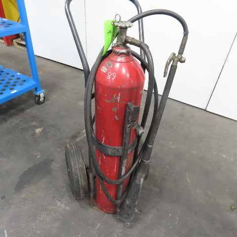 Badger CD50-1 Wheeled Carbon Dioxide Co2 50lb Stored Pressure Fire Extinguisher