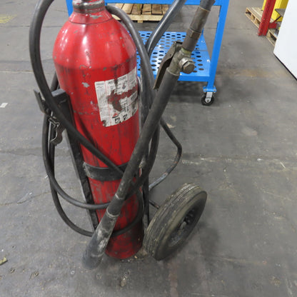 Badger CD50-1 Wheeled Carbon Dioxide Co2 50lb Stored Pressure Fire Extinguisher