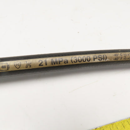 Parker PTS ID 973P1KJF 1/2" Female Swivel JIC Flare Hydraulic Hose Assembly 20"