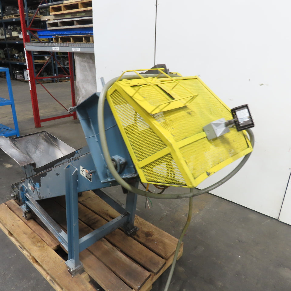 8" x 96" Incline Chip Conveyor 230/460V 3Ph 3/4HP 15FPM