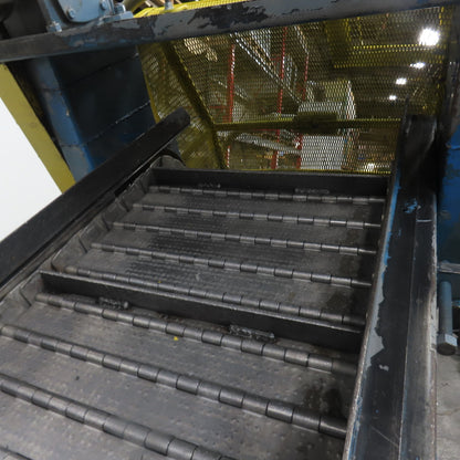 8" x 96" Incline Chip Conveyor 230/460V 3Ph 3/4HP 15FPM