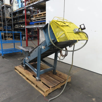 8" x 96" Incline Chip Conveyor 230/460V 3Ph 3/4HP 15FPM