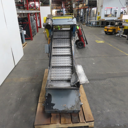 8" x 96" Incline Chip Conveyor 230/460V 3Ph 3/4HP 15FPM