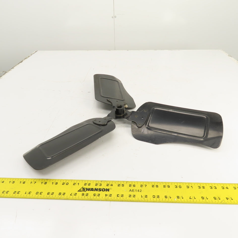 3-Blade 22-3/4" OD Air Compressor Radiator Cooling Fan 0.665" 5/8" Bore
