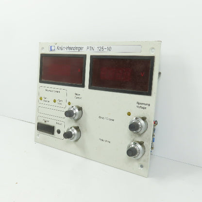 Knurr Heinzinger PTN 125-10 High Currency Power Supply Operator Control Panel