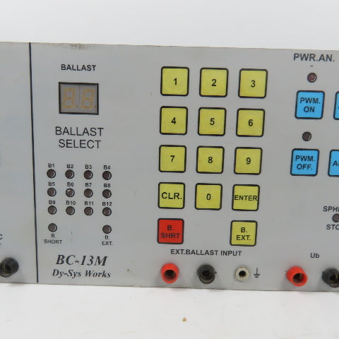 Dy-Sys Works BC-13M Power Supply Operator Control Panel W/ BC-13M/98