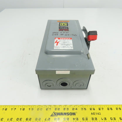 Square D H221N 30A Fusible Heavy Duty Safety Disconnect Switch 240VAC