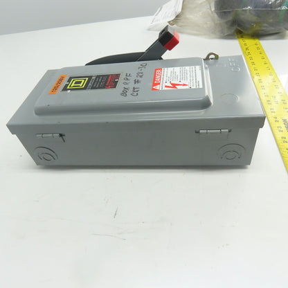Square D H221N 30A Fusible Heavy Duty Safety Disconnect Switch 240VAC