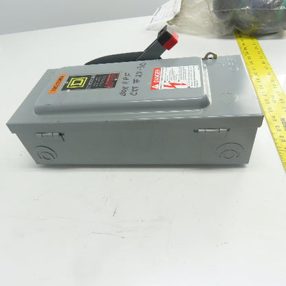 Square D H221N 30A Fusible Heavy Duty Safety Disconnect Switch 240VAC