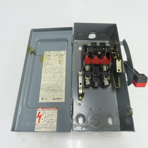 Square D H221N 30A Fusible Heavy Duty Safety Disconnect Switch 240VAC