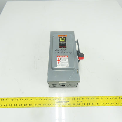 Square D H221N 30A Fusible Heavy Duty Safety Disconnect Switch 240VAC