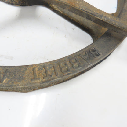 Babbitt No. 3-1/2 Adjustable Sprocket Rim Cast Iron