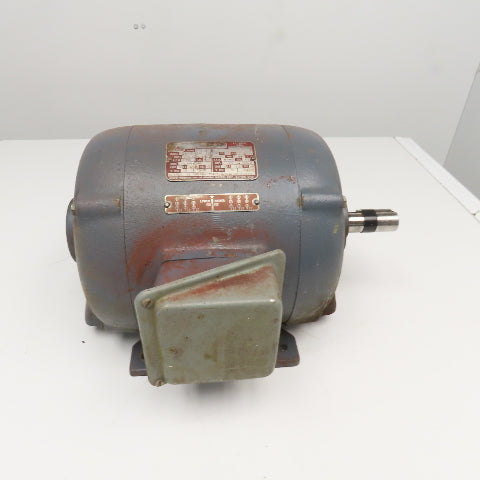 Delco B6751A1A 5Hp 1760/1462 AC 2 Speed Motor 208-220/440V Frame 215