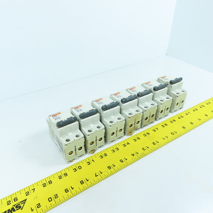 Merlin Gerin 24520 C60N Type D 6A 2-Pole Circuit Breaker 480VAC Lot Of 7