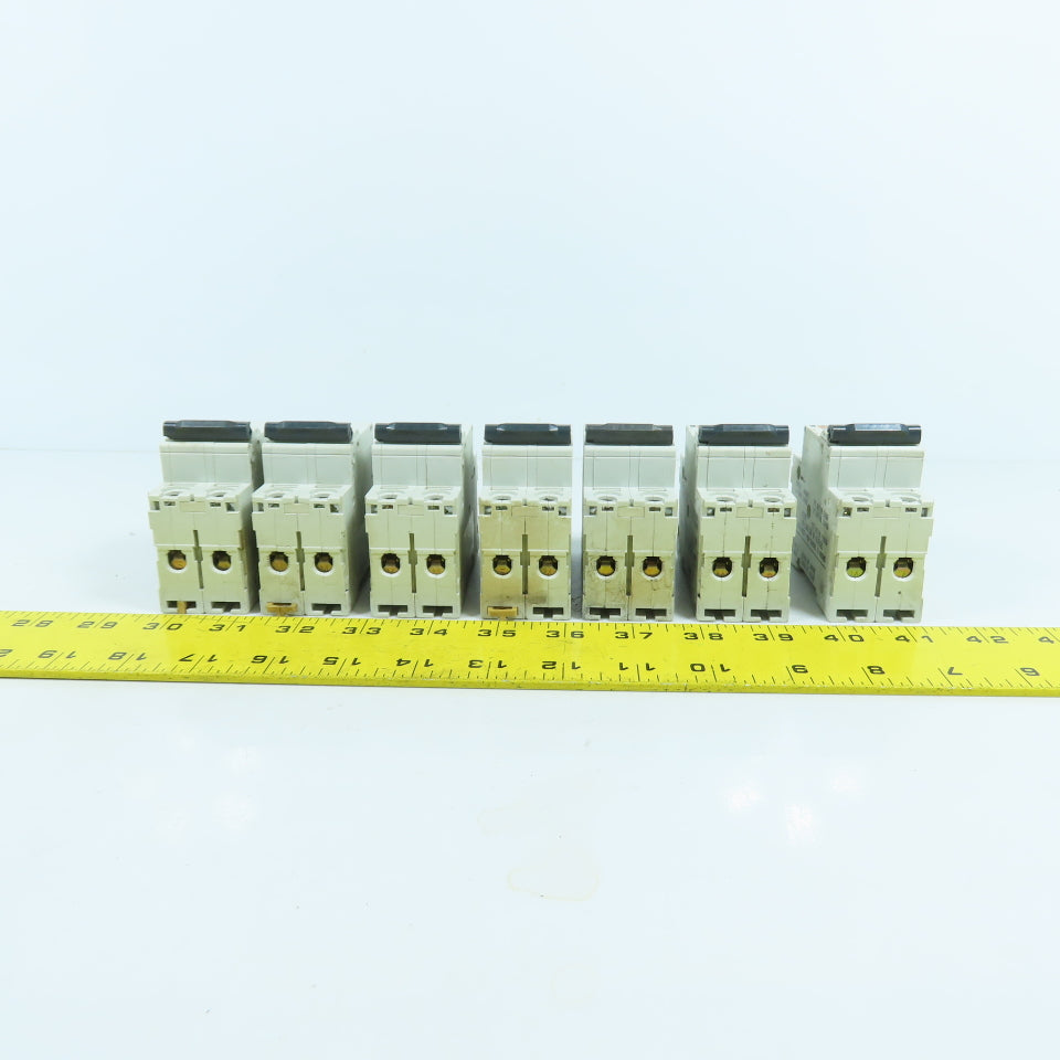 Merlin Gerin 24520 C60N Type D 6A 2-Pole Circuit Breaker 480VAC Lot Of 7