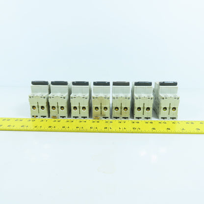Merlin Gerin 24520 C60N Type D 6A 2-Pole Circuit Breaker 480VAC Lot Of 7
