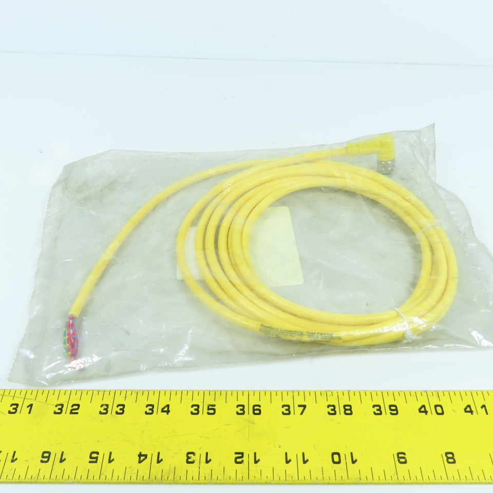 BradConnectivity Woodhead 1200720598 6-Pole Female Pigtail Cordset 90 Deg 12'