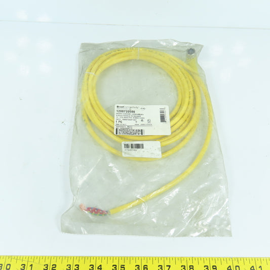 BradConnectivity Woodhead 1200720598 6-Pole Female Pigtail Cordset 90 Deg 12'