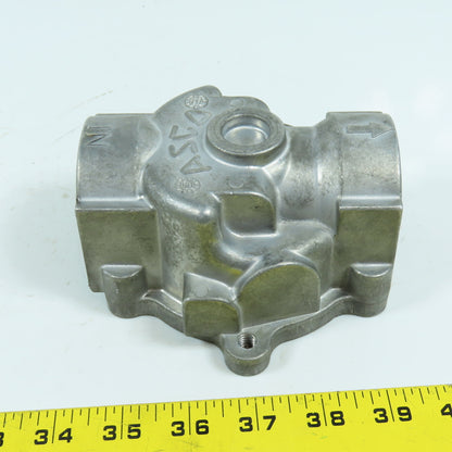 Asco Solenoid Valve Aluminum Body ONLY (Model Unknown) 1" NPT