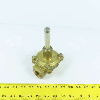 Asco 8210 Solenoid Valve Brass Body (Model Unknown) 1" NPT 5/8" Rod