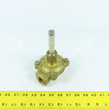 Asco 8210 Solenoid Valve Brass Body (Model Unknown) 1" NPT 5/8" Rod