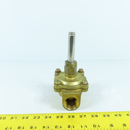 Asco 8210 Solenoid Valve Brass Body (Model Unknown) 1" NPT 5/8" Rod