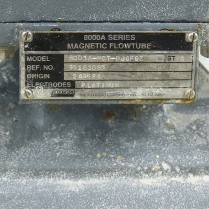 Foxboro IMT20-TA10FGZ 8003A-WCT-PJGFGZ 3" Magnetic Flowtube & I/A Transmitter