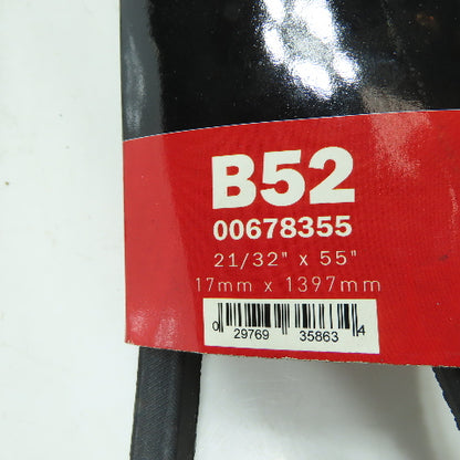 Gates 00678355 Hi-Power II B52 V-Belt B-Section 21/32" x 55" Lot Of 3