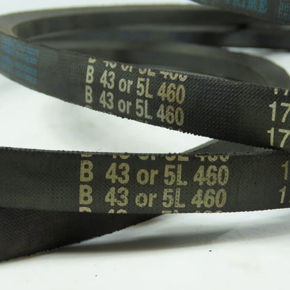 D & D B43 / 5L460 Dura-Prime 1722 V-Belt B-Section 21/32" x 46" Lot Of 5