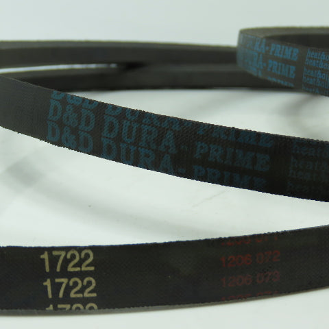 D & D B43 / 5L460 Dura-Prime 1722 V-Belt B-Section 21/32" x 46" Lot Of 5