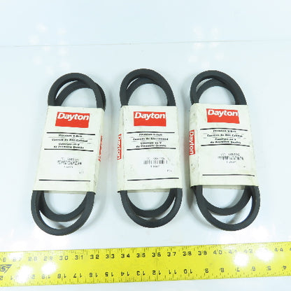 Dayton 3X611G 3X611 V-Belt 56" x 21/32" B-Section Lot Of 3