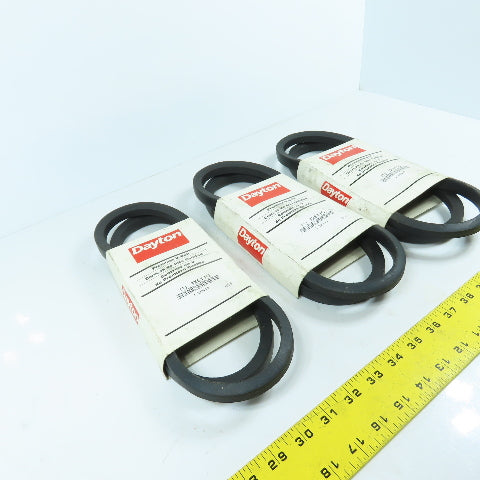Dayton 3X611G 3X611 V-Belt 56" x 21/32" B-Section Lot Of 3