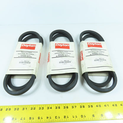 Dayton 3X611G 3X611 V-Belt 56" x 21/32" B-Section Lot Of 3