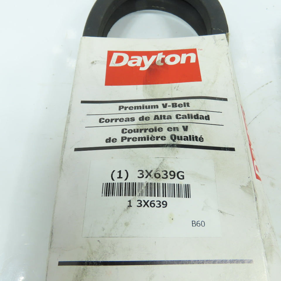 Dayton 3X639G 3X639 V-Belt 63" x 21/32" B-Section Lot Of 3