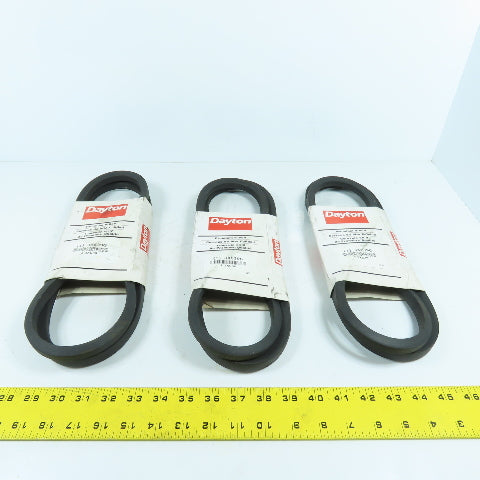 Dayton 3X639G 3X639 V-Belt 63" x 21/32" B-Section Lot Of 3
