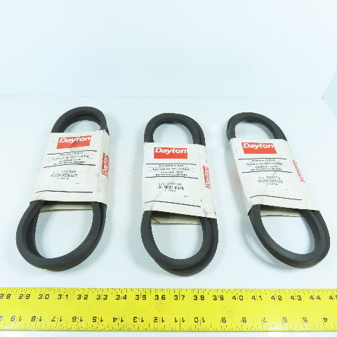 Dayton 3X639G 3X639 V-Belt 63" x 21/32" B-Section Lot Of 3