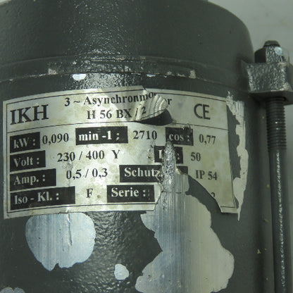 IKH H 56 BX/2 0.090kW AC Electric Motor 2710RPM Y 230/400V 50HZ 8mm Shaft