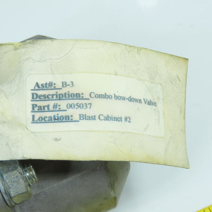 Engineered Abrasives Inc. EA5037 005037 Combo Bow-Down Valve