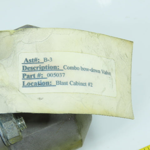 Engineered Abrasives Inc. EA5037 005037 Combo Bow-Down Valve