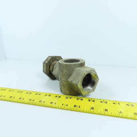 Midwest 350SS 1-1/4" NPT Stainless Sight Flow Indicator Glass 125 PSIG Max 200°F