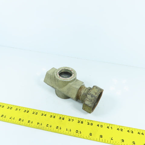 Midwest 350SS 1-1/4" NPT Stainless Sight Flow Indicator Glass 125 PSIG Max 200°F