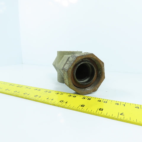 Midwest 350SS 1-1/4" NPT Stainless Sight Flow Indicator Glass 125 PSIG Max 200°F