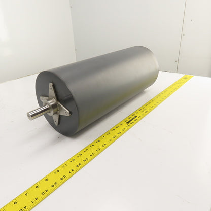 8.5" OD x 19-7/8" Face Gravity Conveyor Plastic Drum Roller 1" Shaft 24-3/8" OAL