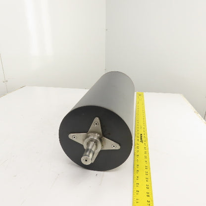 8.5" OD x 19-7/8" Face Gravity Conveyor Plastic Drum Roller 1" Shaft 24-3/8" OAL