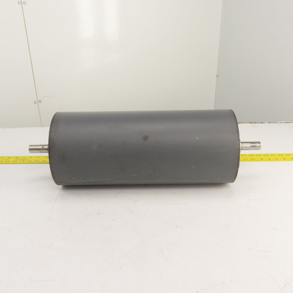 8.5" OD x 19-7/8" Face Gravity Conveyor Plastic Drum Roller 1" Shaft 24-3/8" OAL