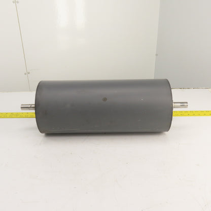 8.5" OD x 19-7/8" Face Gravity Conveyor Plastic Drum Roller 1" Shaft 24-3/8" OAL