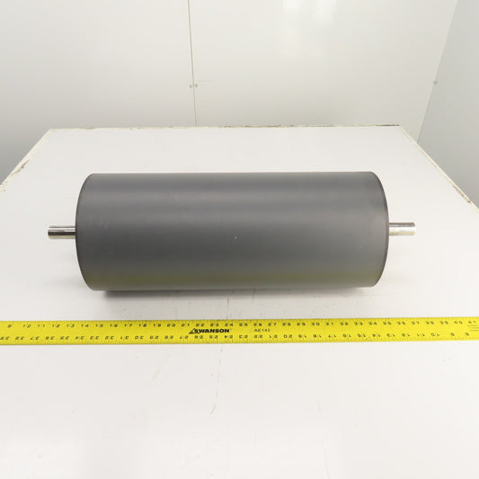 8.5" OD x 19-7/8" Face Gravity Conveyor Plastic Drum Roller 1" Shaft 24-3/8" OAL