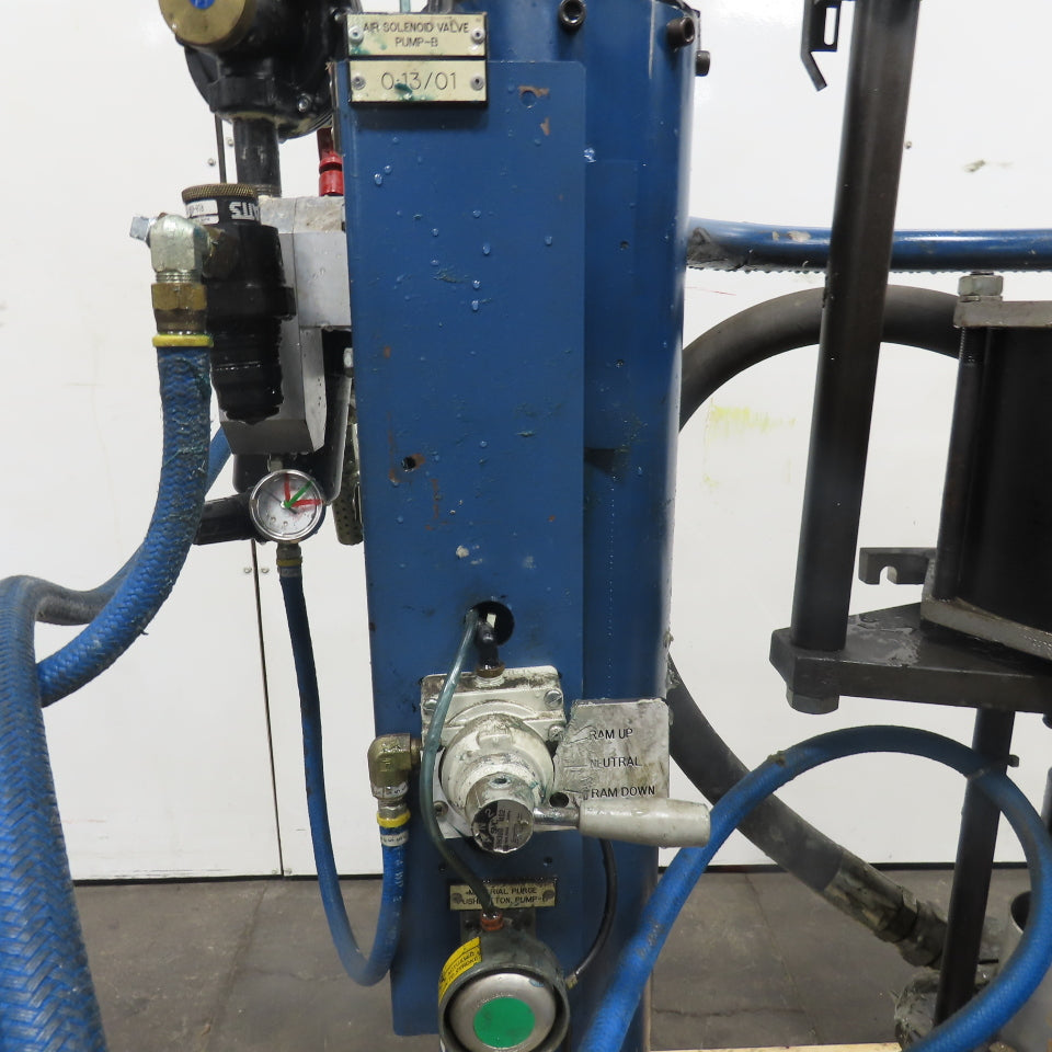 Nordson 1018488 B BU Bulk Unloader Pneumatic Drum Pump Assembly