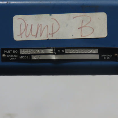 Nordson 1018488 B BU Bulk Unloader Pneumatic Drum Pump Assembly